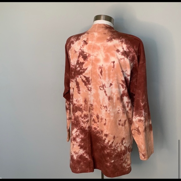 ❌SOLD❌NWT Free People Long sleeve tee Terracotta Tie Dye - Picture 6 of 8